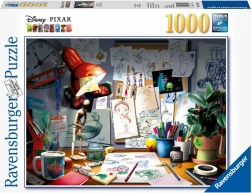 Puzzle Disney Pixar Biurko umělce 1000 dílků