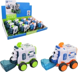 Vesmírné auto s otvíracími dveřmi na setrvačník