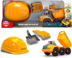 stavebnice vyklápěcí náklaďák volvo s přilbou