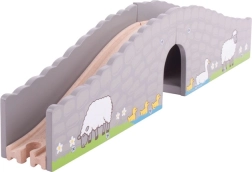 Dřevěný farma most pro vláčkodráhy