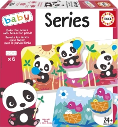 Educa Baby vkládačka Panda Bimba a kamarádi, 6 puzzle po 3 dílcích