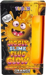 Tuban jiggle slime fluo oranžový, svítící ve tmě 430 g
