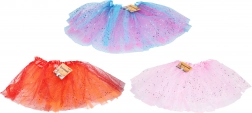 Karnevalová dvouvrstvá sukně, mix barev