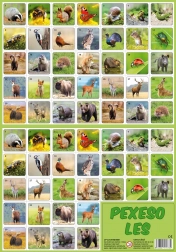 Pexeso les – lesní zvířátka