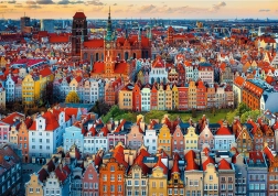 TREFL puzzle premium plus photo odyssey – pohled na gdaňsk, polsko, 1000 dílků