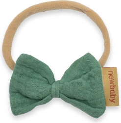 Mušelínová čelenka pro miminka NEW BABY mint