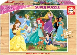Dřevěné puzzle DISNEY princezny 100 dílků EDUCA