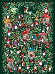 Puzzle Gibsons The Art File: vánoční vesnička 1000 dílků