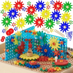 Sada ozubených kol a řemenic MASTERKIDZ STEM, 198 dílů