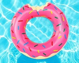 Nafukovací plavecké kolo Donut 110 cm – Růžové