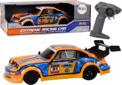 RC auto 1:16 s gumovými koly pro drift – oranžové