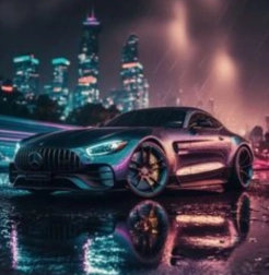 Diamantové malování mercedes-benz 30 × 40 cm