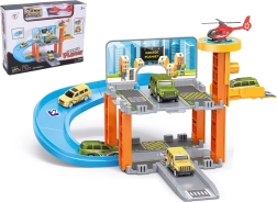 Parkovací stanice s garáží a heliportem 34,5 × 39,5 × 20 cm