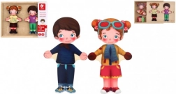 Dřevěná vkládačka Oblékání