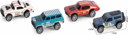 Kovová autíčka 7,5 cm – sada 4 ks
