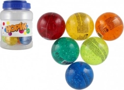 Třpytivý skákací míček 6 cm