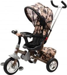 Dětská tříkolka 3v1 s otočným sedadlem 360° Baby Mix Typhoon, army
