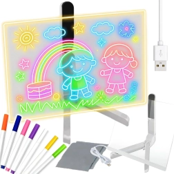 Kreativní LED tabule RENEW FORCE s 7 fixy
