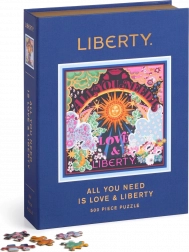 Čtvercové puzzle GALISON Liberty: Všechno, co potřebuješ, je láska 500 dílků