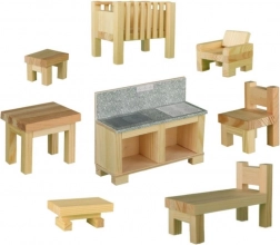Miniaturní dřevěný nábytek CREATIVE KITS