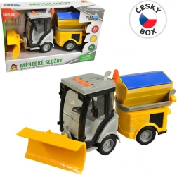 Odklízecí vůz na setrvačník s osvětlením a zvukem 25 cm