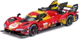 kovový model bburago ferrari 499p 1:43 – vítěz 24h le mans 2024 v ochranném boxu