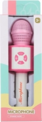 Dětský růžový karaoke mikrofon na baterie