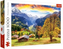 Puzzle 1000 dílků – malebná alpská vesnice trefl