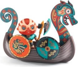 Djeco Arty Toys figurka Drak – viking na lodi