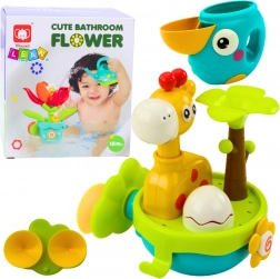 Barevná hračka do koupele - žirafa