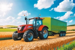 Puzzle Trefl Zemědělská technika 100 dílků