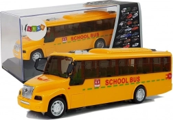 školní autobus s natahovacím pohonem, světly, zvuky a otevíracími dveřmi