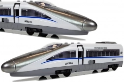 Pendolino vlak na setrvačník s světly a zvuky – bílý model