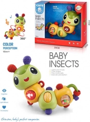 otáčecí chrastítko housenka 360°