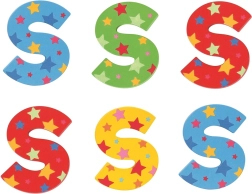 Bigjigs Toys dřevěné písmenko Hvězdička S