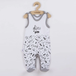 Kojenecké bavlněné dupačky New Baby Music