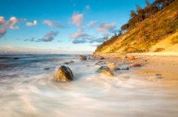 Diamantové malování Skalnatá pláž 30x40cm