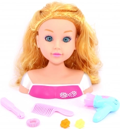 Česací hlava s příslušenstvím 22 cm