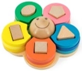 Dřevěná skládačka květ