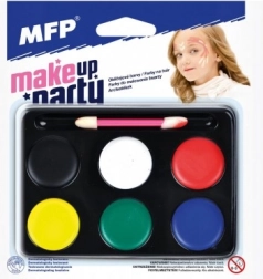 Barvy na obličej MFP Make-up Party 6 barev se štětečkem