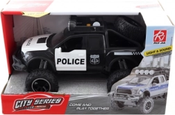 Policejní auto s bateriemi a setrvačníkem