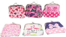 Barevná dámská peněženka z koženky 9 × 8,5 cm