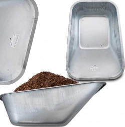 Ocynkovaná vana do kolečka 100 l, ocel 0,5 mm, nosnost 250 kg