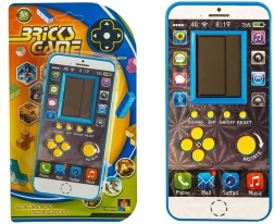 Elektronická kapesní hra tetris ve tvaru telefonu – modrá
