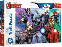 Puzzle 160 dílků MARVEL Avengers – vždy připravení hrdinové