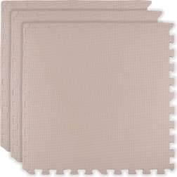 Pěnová podlahová hrací podložka HUMBI 180 × 60 cm, voděodolné velké puzzle, 3 ks, světle růžová