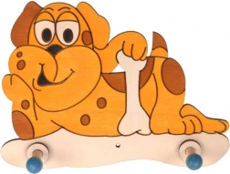 Dřevěný věšáček Pejsek pro děti