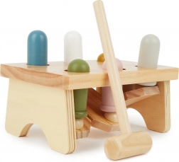 Bieco dřevěná zatloukačka s kladívkem