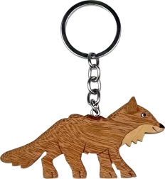 Dřevěná klíčenka liška velká – 2Kids Toys
