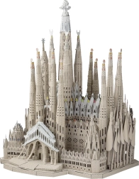 3D kovové puzzle sagrada família – premium série metal earth